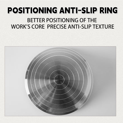 Ceramic Manual Turntable Aluminum Alloy Revolving Stand Double-Sided Usable