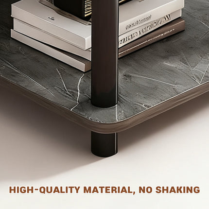 2 Tier Narrow Table Space Saving for Bedroom Living Room Side Table Organizer