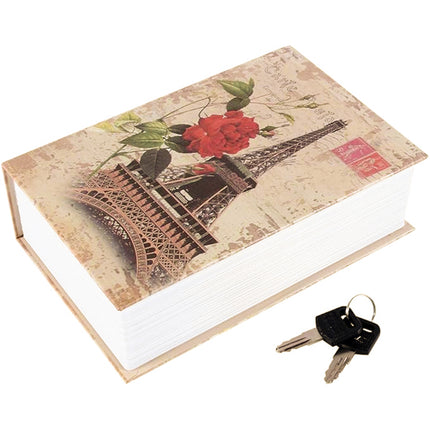 Book Safe Home Hidden Cash Money Box Secret Security Jewellery Key Locker 2 Keys