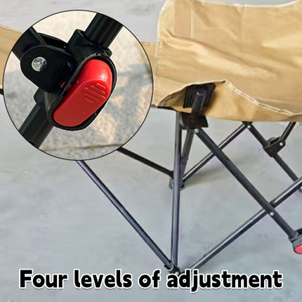 Portable Adjustable Outdoor Camping Chair Recliner Folding Lounge Camp Chair