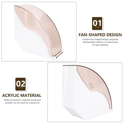 Fan Shaped Coffee Filter Storage Dustproof Box Easy To Access For Cafe Kitchen