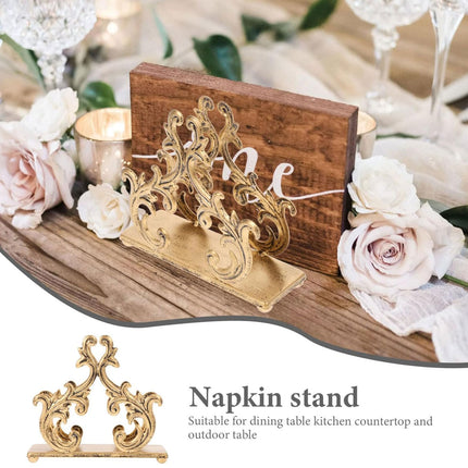 Willow Branch Style Iron Paper Towel Holder Vertical Napkin Rack For Kitchen Use