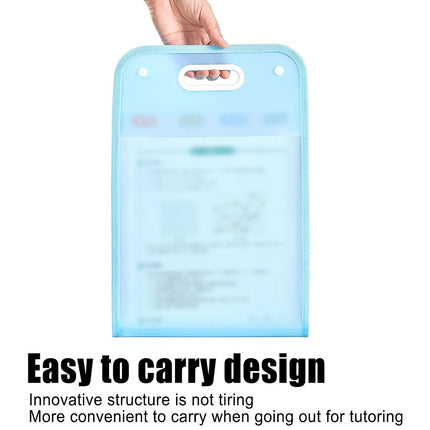 2PCS 13 Pocket A4 File Storage Bag Large Capacity Organizer Durable Documents