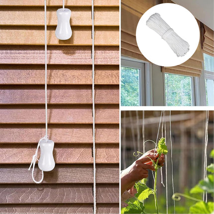 White Braided Rope Nylon Core Spun Rope Wear Resistant Binding Umbrella Rope