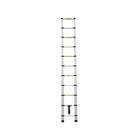 Retractable Ladder 320/380cm Aluminium Alloy Anti-Slip Striper Pedals Stable