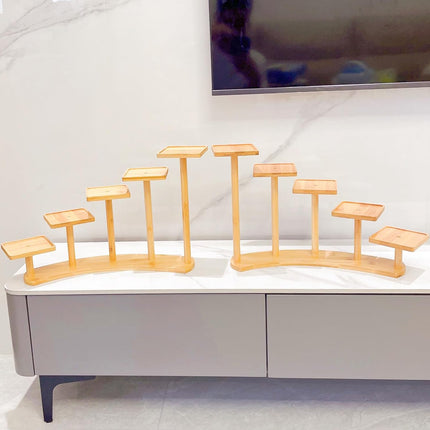 Bamboo Indoor Desktop Flower Stand for Living Room Office MultiTier Plant Holder