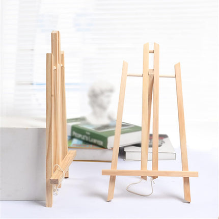 Tabletop Solid Wood Easel Adjustable Height Foldable for Art Sketch Oil Painting