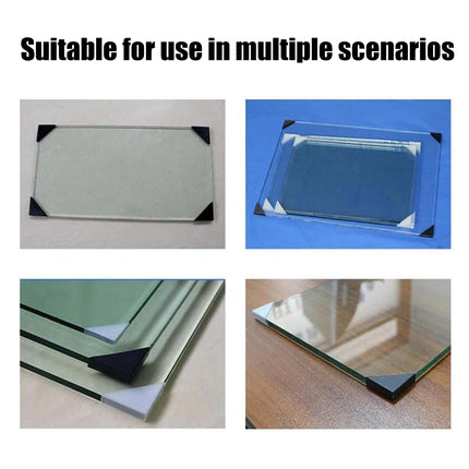 100PCS Glass Corner Protectors Easy to Use Durable for Windows Furniture Edges