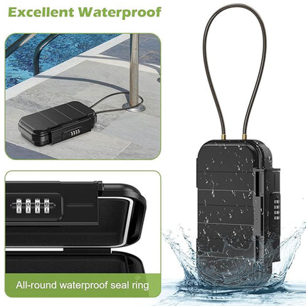 Anti Theft Beach Box Waterproof Portable Lock Storage Handheld Phone Organizer