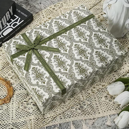 Green Gift Boxes 10pcs Birthday Favour Packaging Boxes Party Wedding Gift Wrap