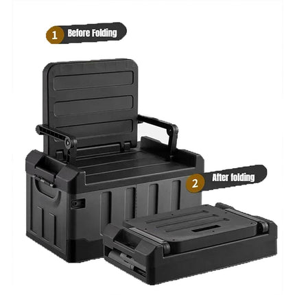 Folding Storage Box Large Capacity Organizer Collapsible Container for Home Use