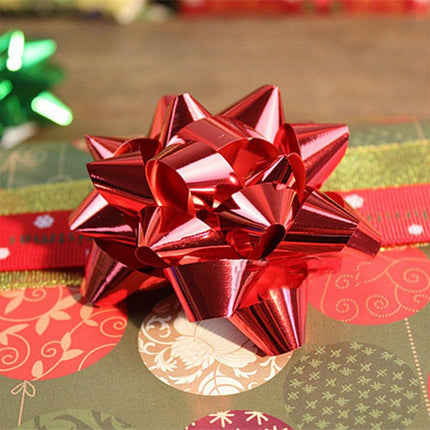 Star Flower Ribbon Bows 100pcs Decorative Gift Wrapping Ribbon Flowers DIY Craft