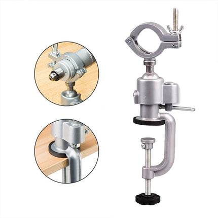 Rotary Bench Vice Mini Drill Clamp Universal Holder Workshop Bracket