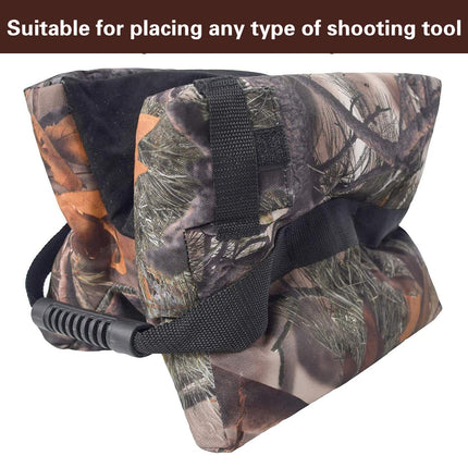 Shooting Sandbag Support Bag Outdoor Hunting Gun Rest Stand Leaf Camouflage