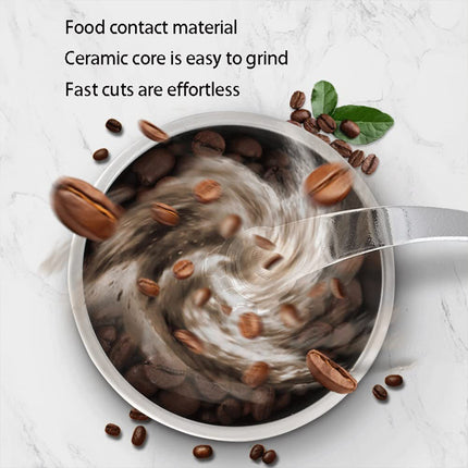 Manual Stainless Steel Grinder with Ceramic Core for Coffee Beans Rice Sesame