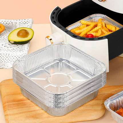 20pcs Aluminium Foil Tray Container BBQ Oven Baking Roasting Tray Takeaway