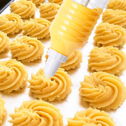 Household Cookie Press Gun Multi Purpose Flower Applicator Baking Cream Tool Set
