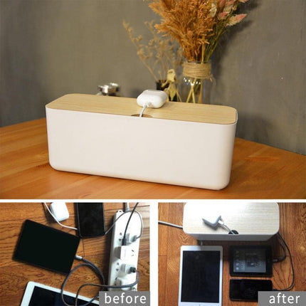 Cable Organizer Box Power Cord Socket Storage Box Fireproof Dustproof Durable