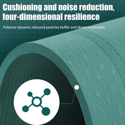 Soundproof Shock Absorbing Jump Rope Mat Non Slip TPE Material for Home Gym