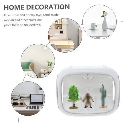 Doll Storage Box Display Rack Space Capsule For Doll Collection Organization