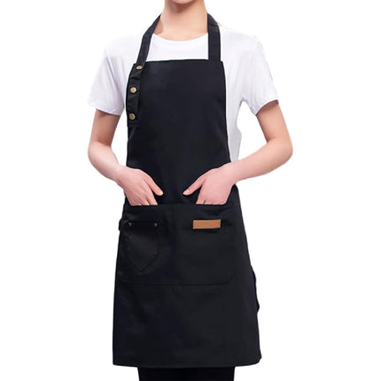 Adjustable Work Apron Neck Strap Waist Tie Kitchen Cooking Bib Apron Men Women