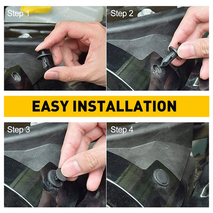 190PCS Plastic Car Fastener 6 Sizes for Auto Body Fender Bumper Trim Accessories