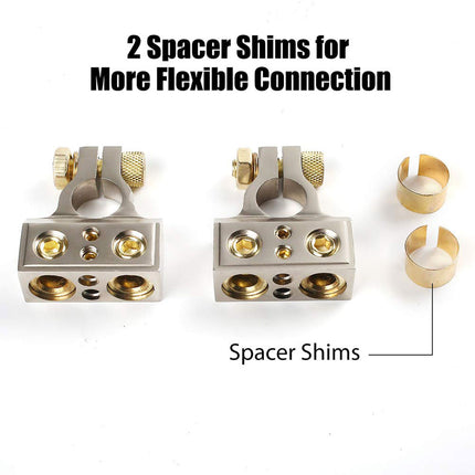 Car Battery Terminal Clamps Universal Battery Post Connectors for Cable Wiring