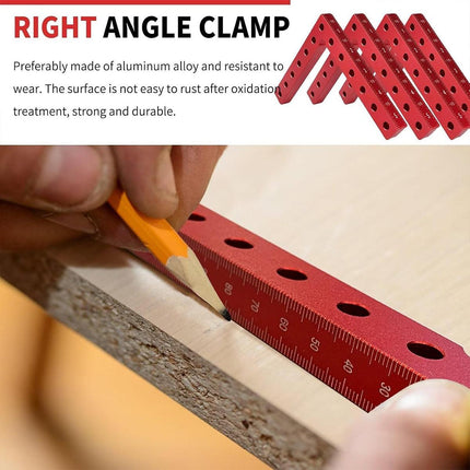 Right Angle Ruler Woodworking Clamp L Type Scribe Positioning Holder Tool