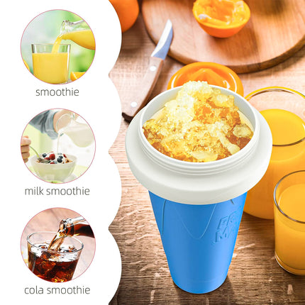 Portable Silicone Smoothie Cup 330ml Leak-Proof Reusable Outdoor Home Office Use