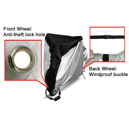 Large Bikes Cover Outdoor Rain Sun Protector for Bicycle Dustproof Waterproof