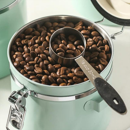 1.5L or 1.8L 304 Stainless Steel Airtight Jar with Vent Valve For Coffee Bean Tea