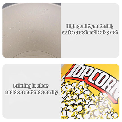 50pcs Popcorn Bucket Paper Cup Cinema KTV Snack Container for Party Movie Night
