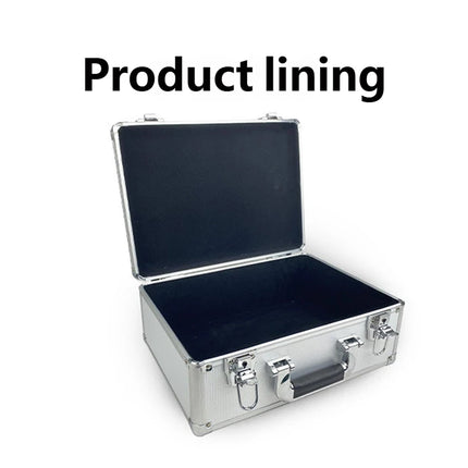 Portable aluminium carry case with foam insert used for electronics storage and transport