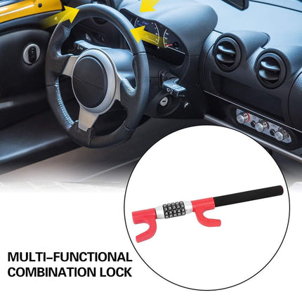 Car Steering Wheel Lock Anti Theft Security Code Lock for Vehicle Protection Use