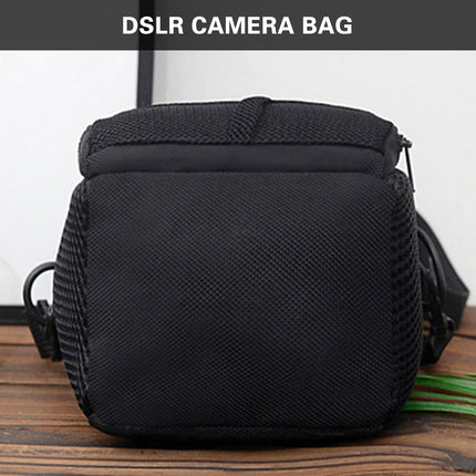 Shoulder Camera Bag Durable with Multi-Compartment for DSLR SLR Use 14x12x17cm