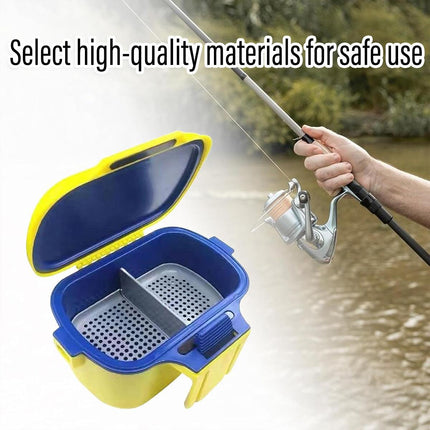 Red Worm Holding Case Fishing Lure Storage Box Live Bait Organizer Container