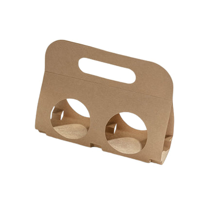 50PCS Kraft Paper Packaging Box Fruit Gift Bag Single Double Handle for Party