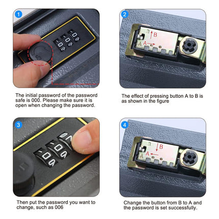 Hidden Book Safe Lock Box for Home and Office Cash Watch Document Storage