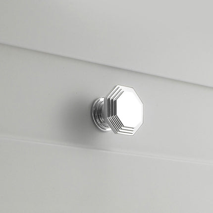 French Cabinet Handle Bright Silver Single Hole Modern Pull for Drawer Wardrobe