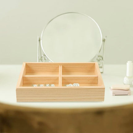 Wooden Jewelry Display Trays 5pcs Bracelet Storage Organizer for Rings Earrings