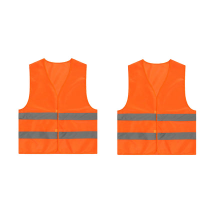 2PCS Reflective Safety Vest Lightweight High Visibility for Road Construction