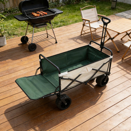 Foldable Outdoor Camping Wagon Cart for Beach Garden Utility Trolley/Wheels