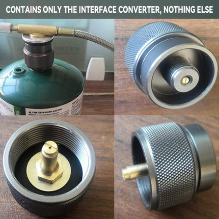 4PCS Gas Furnace Interface Converter Leak Proof for Camping Stoves Lights Grills