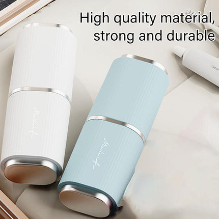 2pcs Travel Toiletry Cup Portable Mouthwash Cup with Lid Brushing Dental Storage