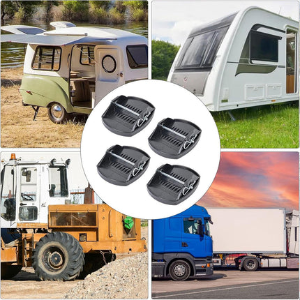 RV Support Brackets 4pcs Universal Stabiliser Pads Anti Sinking Feet For Trailer
