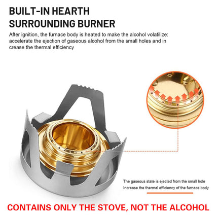 Portable Alcohol Stove Outdoor Alcohol Stove Liquid Alcohol Gasification Stove