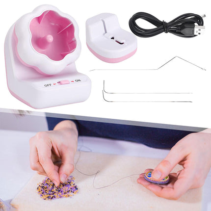 Electric Automatic Beading Machine DIY Jewelry Making Tool Efficient Threading