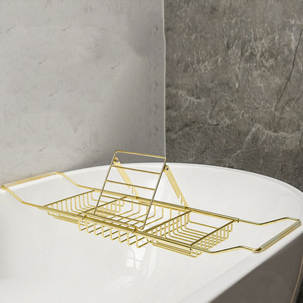Bathtub Rack Bathroom Storage Shelf Telescopic Adjustable Organiser Tray Home