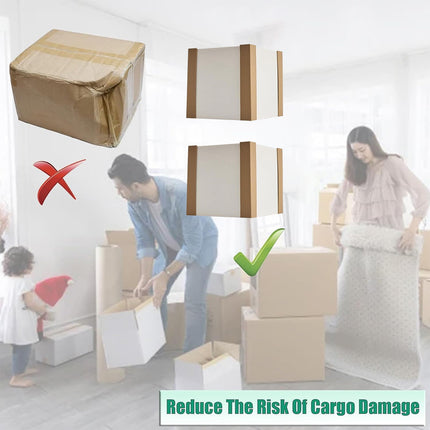 100PCS L-Shaped Paper Corner Protectors Sturdy Durable for Shipping Pack Use
