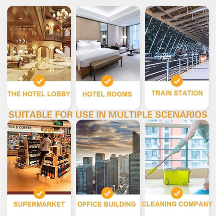 Multi-Functional Cleaning Trolley Cart Hand Push Housekeeping Utility Storage